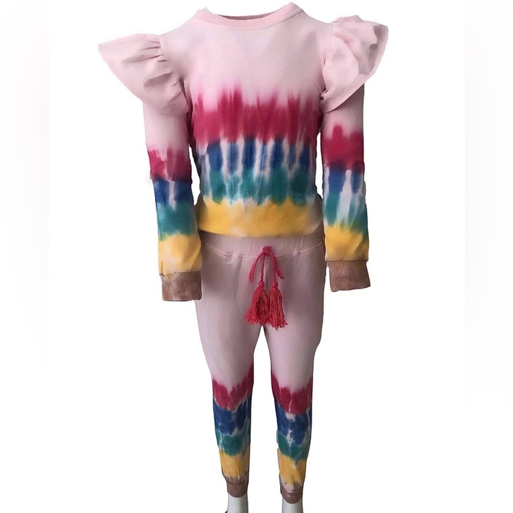 NWT Lola + The Boys Dip Dye Jogger Set!